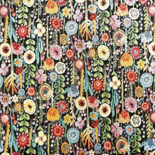 Tapestry Fabric - KEW GARDENS BLACK